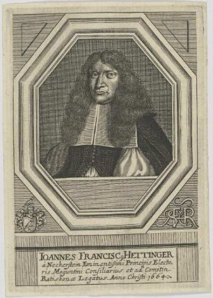 Bildnis des Ioannes Franciscus Hettinger