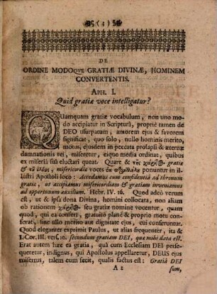 Tractatus seu aphorismi theologici de ordine modoque gratiae divinae in conversione hominis occupatae, von der Ordnung des Heils in Bekehrung des Menschen : D. Joh. Fechtii Prof. P. Cons. Duc. Ads. Distr. Rost. Superint. Tractatus Seu Aphorismi Theologici De Ordine Modoque Gratiæ Divinæ In Conversione Hominis Occupatæ, Von Der Ordnung des Heils In Bekehrung des Menschen