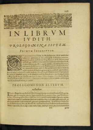 In Librum Iudith. Prolegomena Septem.