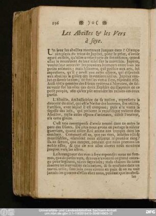 Les Abeilles & les Vers à soye.