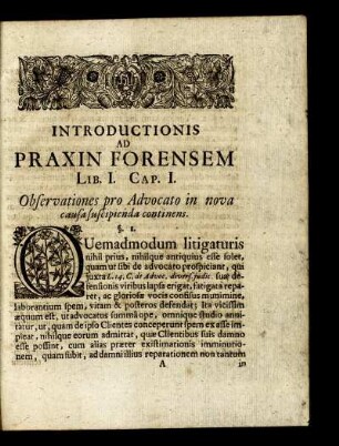 Introductionis Ad Praxin Forensem.