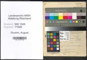 Entnazifizierung August Drumm , geb. 23.02.1896 (Baeckermeister)