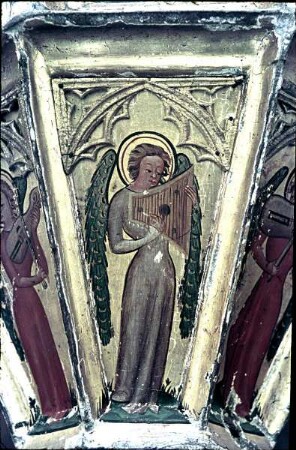 Musizierender Engel mit Psalterium