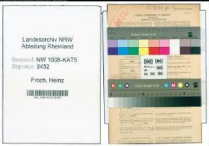 Entnazifizierung Heinz Froch , geb. 06.08.1907 (Forstbeamter)