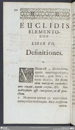 Euclidis Elementorum Liber VII