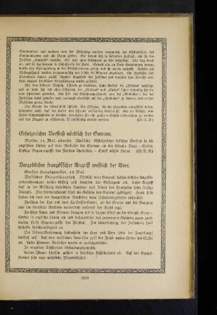 Vergeblicher französischer Angriff westlich der Avre.