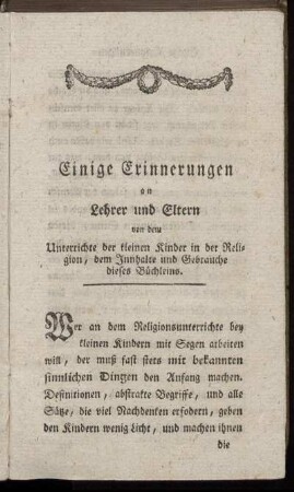 Einige Erinnerungen an Lehrer und Eltern [...]