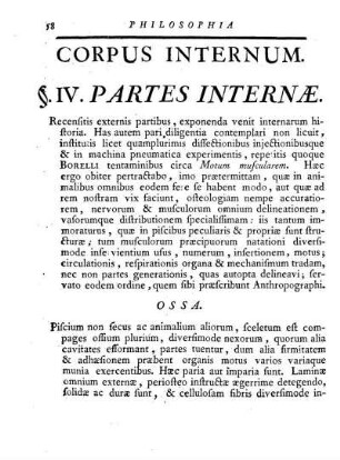IV. Partes Internae