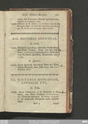 XX. Historia Moscoviae, Livoniae Etc.