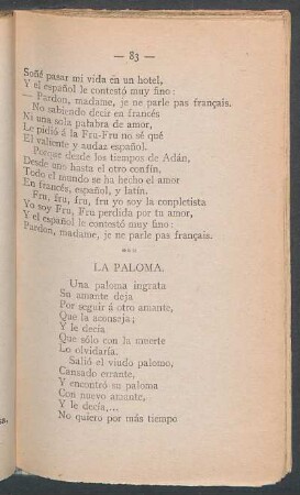 La paloma.