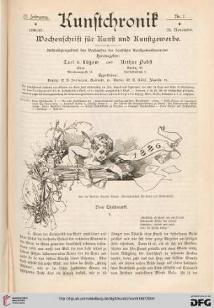 Heft 7 (25. November 1886)