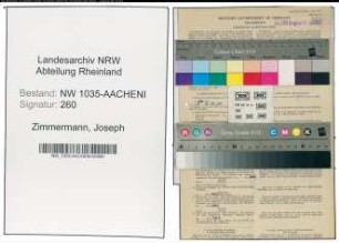 Entnazifizierung Joseph Zimmermann , geb. 14.09.1893 (Schreiner)
