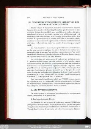 II. Ouverture Financière Et Libération Des Mouvements De Capitaux