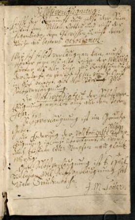 Vorsatz mit handschriftlichem Vermerk.