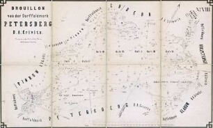 N° VIII; Brouillon von der Dorffeldmark Petersberg, D. A. Crivitz