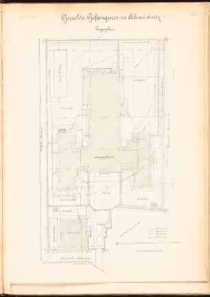 Gefängnis, Schweidnitz: Lageplan