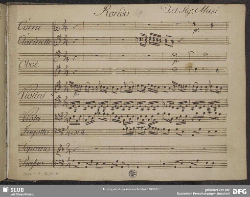 Rondo: Si mio ben sarò fedele