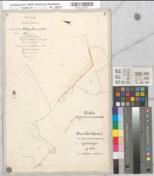 Wenden (Wenden), Separation Gerlingen, Brouillonkarte I Olpe, Bschft Flur 8