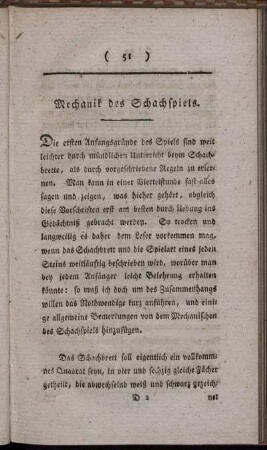 Mechanik des Schachspiels