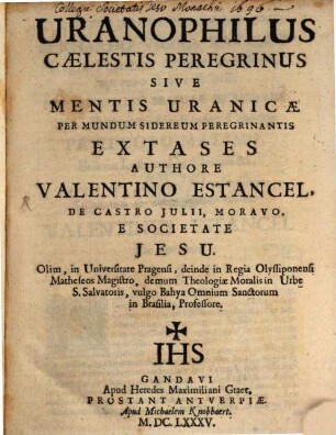 Uranophilus caelestis peregrinus