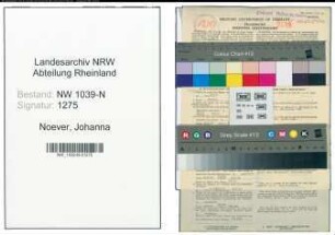 Entnazifizierung Johanna Noever , geb. 12.05.1921 (Postangestellte)