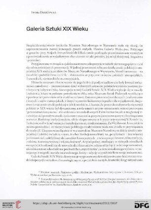 Galeria Sztuki XIX Wieku
