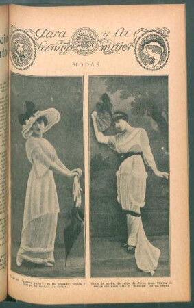 Modas - Traje de "garden party" [... y] Traje de noche [...] - [Fotografías] : Para la niña y la mujer