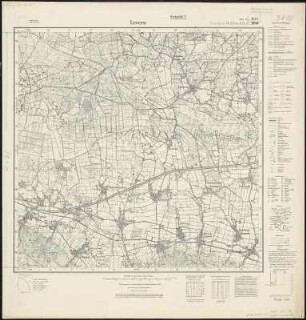 Meßtischblatt 1946, neue Nr. 3616 : Levern, 1938 : Levern. - Hrsg. 1898, einz. Nachtr. 1938. - 1:25000. - [Berlin]: Reichsamt für Landesaufnahme, 1938. - 1 Kt.