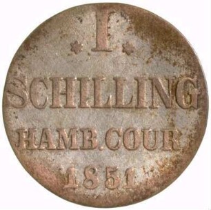 Münze, Schilling, 1851