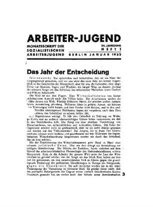 Das Jahr der Entscheidung