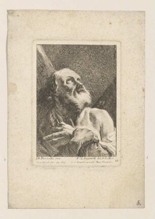 Kopfstudie eines alten Mannes (Piazzetta, Jungwierth, Köpfe, 28)