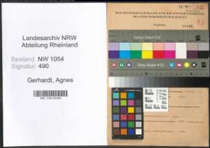 Entnazifizierung Agnes Gerhardt , geb. 16.05.1908 ()