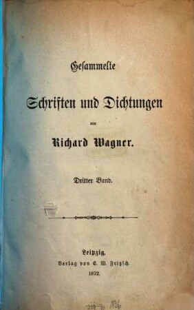 Gesammelte Schriften und Dichtungen, 3