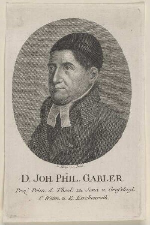 Bildnis des Joh. Phil. Gabler