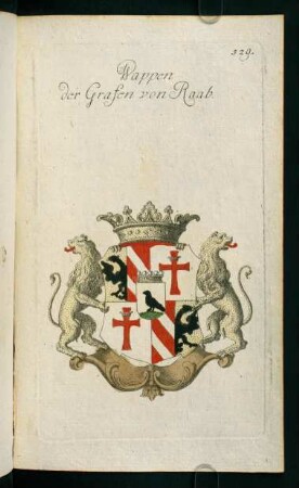 529r-529v, 529. Wappen der Grafen von Raab