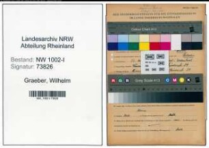 Entnazifizierung Wilhelm Graeber , geb. 22.08.1901 (Vorzeichner)