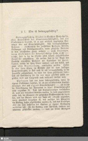 § 1. Wer ist beitragspflichtig?