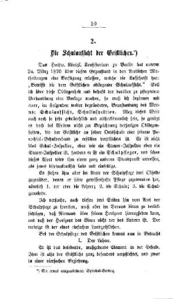 Die Schulaufsicht der Geistlichen