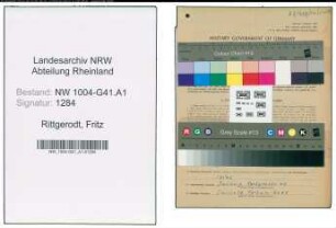 Entnazifizierung Fritz Rittgerodt , geb. 29.09.1908 (Fahrer)