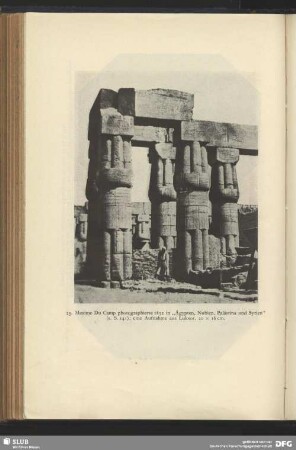 "Ägypten, Nubien, Palästina und Syrien", Aufnahme aus Luksor