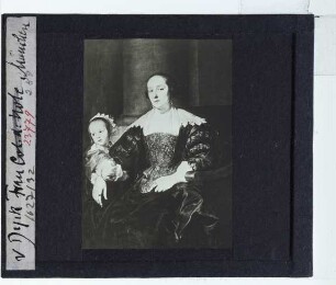 Dyck, Portrait der Anna van Thielen mit ihrer Tochter Anna Maria (München AP 599)
