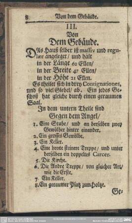 III. Von Dem Gebäude