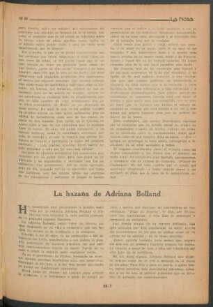 La hazaña de Adriana Bolland