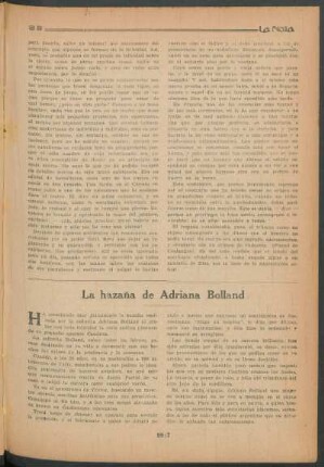 La hazaña de Adriana Bolland