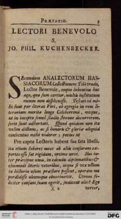Praefatio