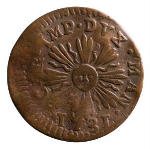 Münze, Soldo, 1731