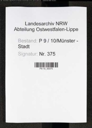 Sterberegister Standesamt Münster