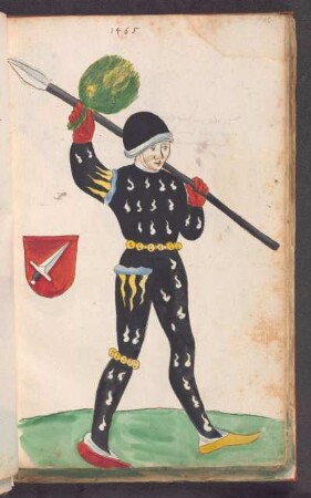 Schembartläufer mit Wappen, 1465