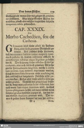 Cap. XXXIX. De Morbo Cachectico, seu de Cachexia