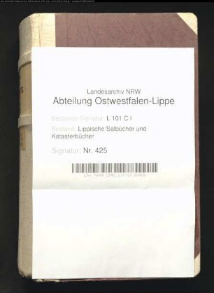Salbuch des Amtes Sternberg von 1822, Bd. 1